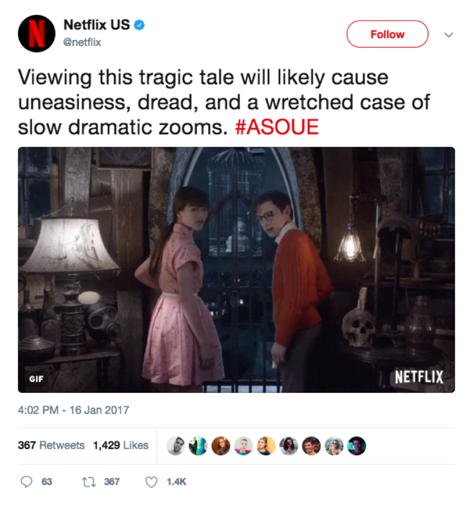 Twitter Post from Netflix