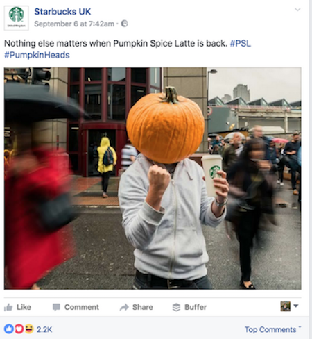 Starbucks Facebook Image